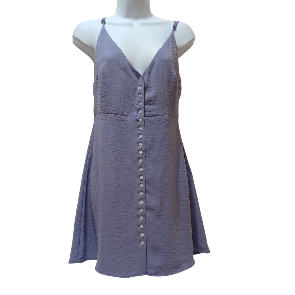 Urban Outfitters Womens M Mini Slip Dress Lavender Y2K Coquette Babydoll NWT - Picture 1 of 9
